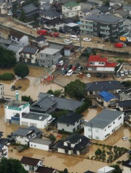 قتلى جراء الفيضانات في اليابان