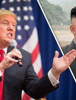 ترامب والزعيم الكوري الشمالي 