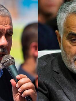 هنية وحماس وقاسم سليماني 