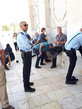 اقتحام قبة الصخرة المشرفة 