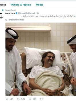 نقل أمير قطر السابق الى المستشفى 