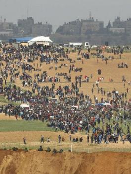 مسيرات العودة واسرائيل 