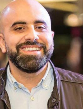 هشام حداد وممثلة لبنانية 