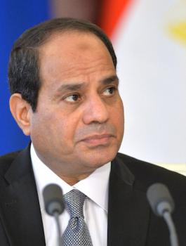 وزير اسرائيلي والسيسي في القاهرة 