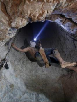 انهيار نفق في غزة 