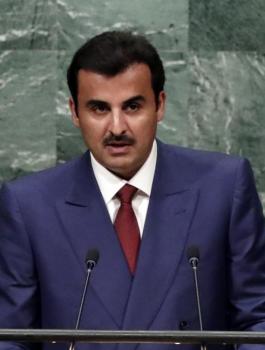 امير قطر وفلسطين 