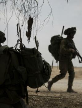 تدريبات عسكرية اسرائيلية لمواجهة قطاع غزة 