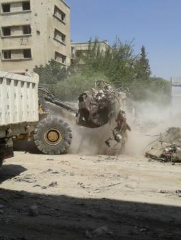 اعادة اعمار مخيم اليرموك 