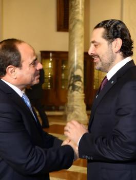 لقاء الحريري والسيسي 