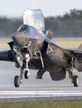 تحطم طائرة f35