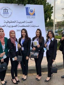 جامعة بيرزيت تفوز بمسابقة المحكمة الصورية العربية في لبنان