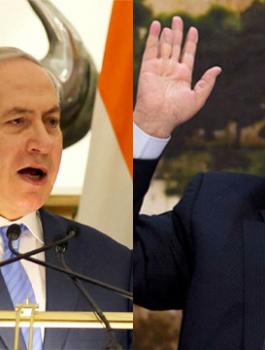 نتنياهو وعباس 