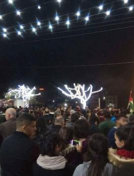 اضاءة شجرة الميلاد في الزبابدة 