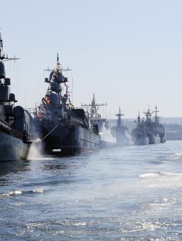 البوارج الحربية الروسية في المتوسط