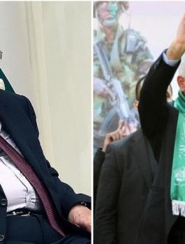 لقاء اسماعيل هنية بعباس 