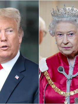 ترامب وحديقة ملكة بريطانيا 