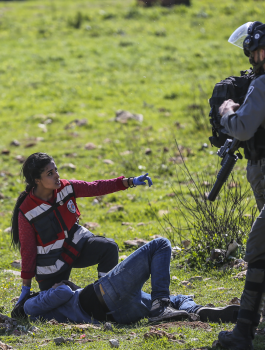 اصابات في مواجهات مع الاحتلال بالضفة الغربية