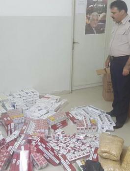 ضبط دخان مهرب في جنين 