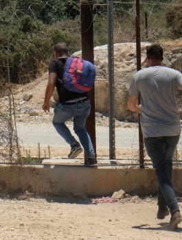 العمال الفلسطينيين في جنين 