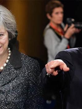 ترامب وتيريزا ماي 