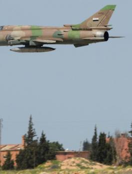 اسقاط طائرة سوخوي فوق الجولان 