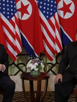 الزعيمان الكوري الشمالي والأمريكي