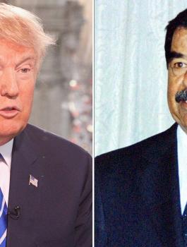 ايران وترامب وصدام حسين 