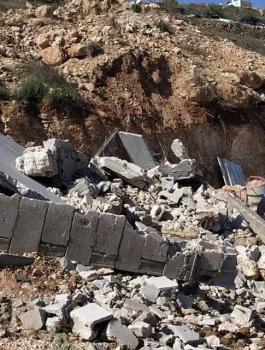 هدم في بلدة جوهر 