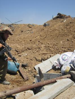 قنص جندي اسرائيلي على حدود غزة 