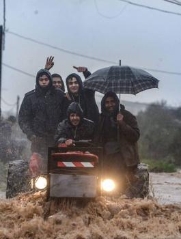 نسبة الامطار التي هطلت على المدن الفلسطينية 