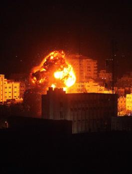 قصف اسرائيلي على غزة