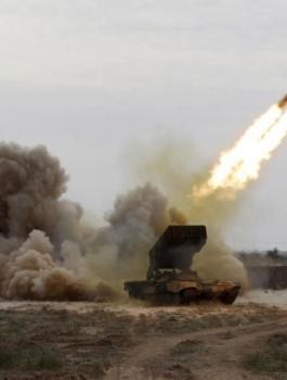 اعتراض  صاروخ اطلقه الحوثيون