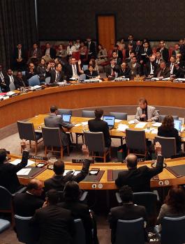 مجلس الامن الدولي وحل الدولتين 