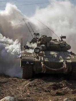 القوات الاسرائيلية قرب غزة 