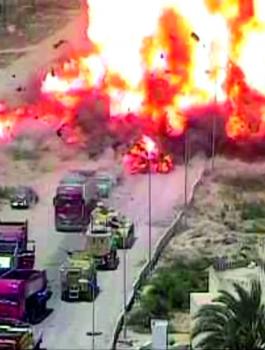 مقتل 18 شرطياً مصرياً بانفجار عبوة ناسفة بالعريش شمال سيناء