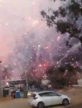 انفجار مخزن للمفرقعات في قلنسوة 