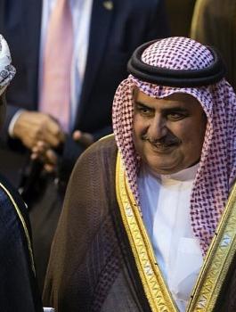 وزير خارجية البحرين وفلسطين 