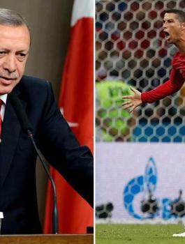 اردوغان ورنالدو وفلسطين 