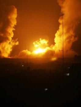 قصف اسرائيلي على غزة 