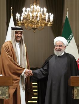 امير قطر وروحاني 