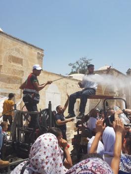 الدفاع المدني في المسجد الاقصى المبارك 