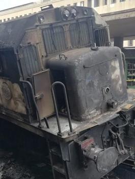 مصرع مصريين في حريق قطارات بالقاهرة 