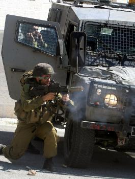 اطلاق النار على قوة اسرائيلية في جنين 