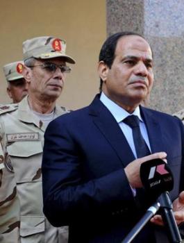 السيسي والمجلس العسكري في مصر 