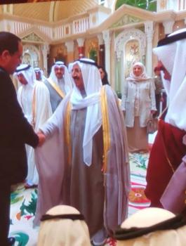 امير الكويت وصبري صيدم 
