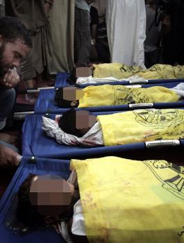 المجازر الاسرائيلية في غزة 