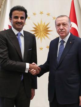 اردوغان يستقبل أمير دولة قطر 