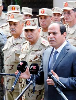 السيسي ومجازر اسرائيل