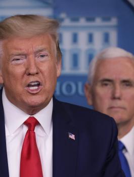 ترامب واميركا والجيش وفيروس كورونا 