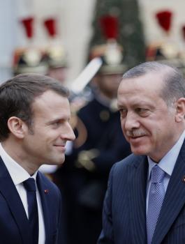 اردوغان وماكرون 